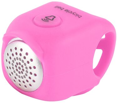 90dB Regendicht Mtb Fietsstuur Silicagel Shell Ring Luid Elektrische Fiets Hoorns Waterbestendig Energiebesparende 4 Geluid modus heet roze