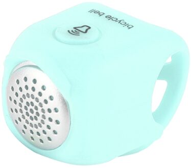 90dB Regendicht Mtb Fietsstuur Silicagel Shell Ring Luid Elektrische Fiets Hoorns Waterbestendig Energiebesparende 4 Geluid modus licht blauw