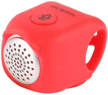 90dB Regendicht Mtb Fietsstuur Silicagel Shell Ring Luid Elektrische Fiets Hoorns Waterbestendig Energiebesparende 4 Geluid modus rood