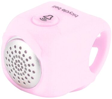 90dB Regendicht Mtb Fietsstuur Silicagel Shell Ring Luid Elektrische Fiets Hoorns Waterbestendig Energiebesparende 4 Geluid modus roze