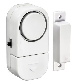 90dB Wireless Home Window Deur Inbreker Alarmsysteem Magnetische Sensor Voor Winkel Teller Kantoor Familie Winkel Business wit A