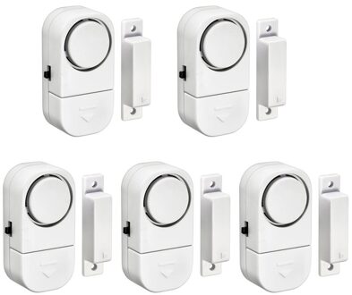 90dB Wireless Home Window Deur Inbreker Alarmsysteem Magnetische Sensor Voor Winkel Teller Kantoor Familie Winkel Business wit B