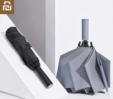 90Fun Automatic Folding Umbrella 8 Bone Female Male Led Luminous Windproof Resistant Umbrella UPF50+ Anti UV