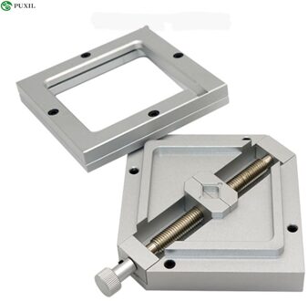 90Mm Zilver Bga Reballing Station Sjablonen Jig Houder Sjabloon Voor Pcb Chip Soldeer Rework Reparatie