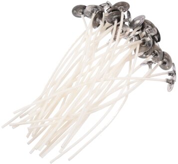 90pcs Kaars Wieken 10cm Wieken Kaars Katoen Kern Kaars maken Pre-Waxed Lont met Onderhouder voor Kaars maken Decoratie