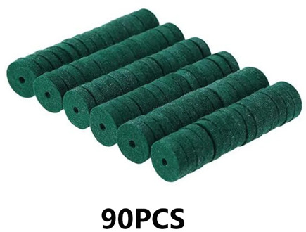 90pcs Lightweight Piano Washers Piano Keyboard Tuning Felt Ring Pad Musical Instrument Repair Tool Parts Green