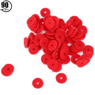 90Pcs Piano Ring Pakkingen Zachte Wol Kleine Rode Tuning Tool Accessoires 1mm Dikte Piano Accessoires