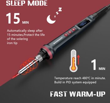90W Led Handskit Digitale Soldeerbout Kit 110V/220V Passen Temperatuur Elektrische Soldeerbout 4 Draad core Lassen EU