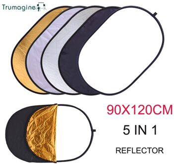 90x120 cm 5 in 1 Multi Disc Fotografie Studio Photo Oval Inklapbare Light Reflector houvast draagbare photo disc