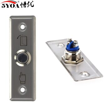 91X28 Mm Rvs Deurbel Drukknop Touch Panel Voor Toegangscontrole Deur Schakelaar Slanke Exit push Release Knop
