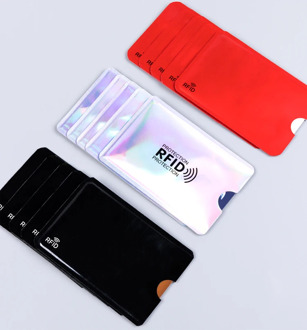 91x63mm Colorful RFID Blocking Sleeve Anti-scan card sleeve NFC Bag Protector for Credit card Blank card