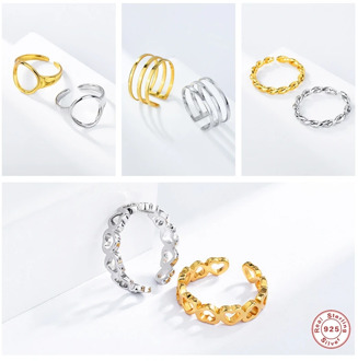 925 Sterling Silver Fine Jewelry Minimalist Koran Anillos Finger Rings For Women Engagement Anniversary Party Gift Wedding Ring