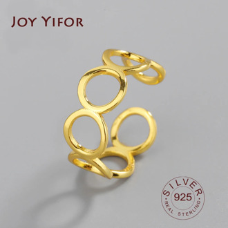 925 Sterling Silver Rings For Women Korean Chain Resizable Handmade Bague Femme Argent 925 Bijoux Femme 20 Fine Jewelry