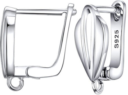 925 Sterling Zilver Diy Sieraden Accessoire Oorbellen Handgemaakte Accessoires 1 Paar/partij Vrouwen Sieraden Fitt P27501