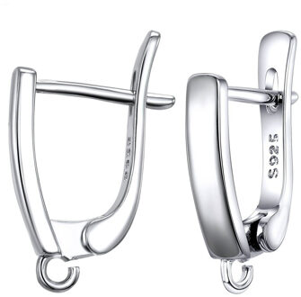 925 Sterling Zilver Diy Sieraden Accessoire Oorbellen Handgemaakte Accessoires 1 Paar/partij Vrouwen Sieraden Fitt P27601