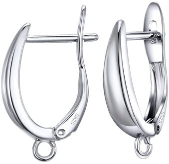 925 Sterling Zilver Diy Sieraden Accessoire Oorbellen Handgemaakte Accessoires 1 Paar/partij Vrouwen Sieraden Fitt P27901