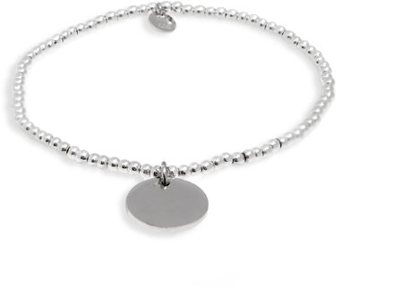 925 Sterling zilveren armband met gerhodineerde hematiet - Krasai - maat