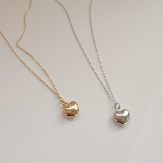 925 sterling zilveren hart ket eenvoudige elegante wilde claviculaire keten voor vrouwen ketting noble temperament charms sieraden gouden kleur