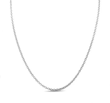 925 sterling zilveren ketting met gerhodineerde afwerking