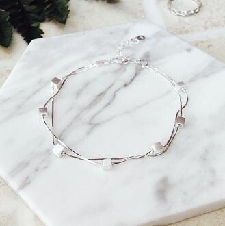 925 Sterling Zilveren Kubus Doos Armbanden En Armbanden Mode Armband Voor Vrouwen Sterling-Zilver-Sieraden