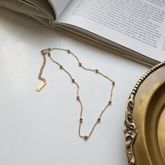 925 sterling zilveren ronde kraal ketting goud mode wilde ronde bead chokers ketting voor vrouwen gouden sieraden voor charms