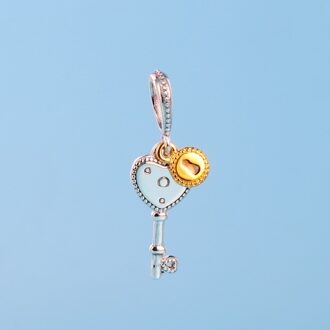 925 Sterling Zilveren Sleutel Tot Mijn Hart Opknoping Pan Charms Fit Originele Armband Voor Vrouwen Diy Sieraden S925 Kralen
