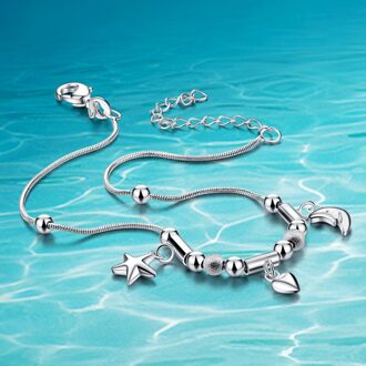 ! 925 Vrouwen Sterling Zilveren Enkelbanden; 925 Sterling Zilver; 925 Echte Solide Zuiver Zilveren Sieraden;