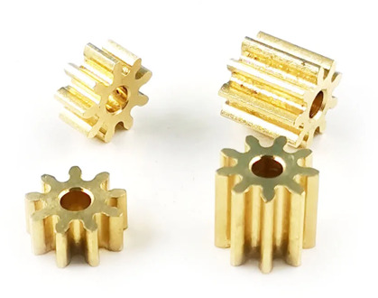 92A 0.6M Brass Pinion 0.6 Modulus 9 Teeth Holes 1.98mm Tooth Thickness 6mm Copper Gear Small Modulus Gears