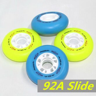 92A sliding remmen wiel 4 stks/partij originele ATS inline skates wiel, voor sliding remmen schaatsen SEBA patins blauw 72mm