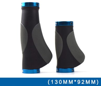 92Mm/130Mm Bike Lange/Korte Bar Grip Aluminium Fiets Grips Vervanging Stuur Twister Shifter Fiets blauw