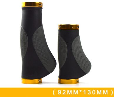 92Mm/130Mm Bike Lange/Korte Bar Grip Aluminium Fiets Grips Vervanging Stuur Twister Shifter Fiets goud