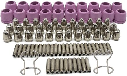 92Pcs SG-55 Ag-60 Plasma Cutter Torch Verbruiksartikelen Elektrode Nozzles Cups Kit Verzinkt Koper