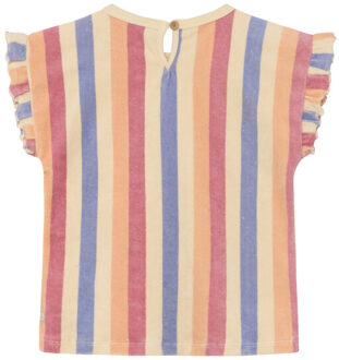 930403 terry striped - maat 116 Paars