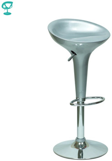 94386 Barneo N-100 Plastic High Kitchen Breakfast Bar Stool Swivel Bar Chair silver free shipping in Russia