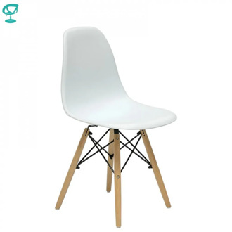 94894 Barneo N-12 Plastic Wood Kitchen Breakfast Interior Stool Bar Chair Kitchen Furniture White free shipping to Russia