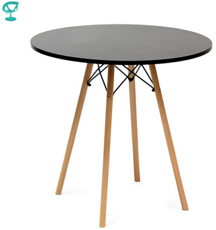 94922 Barneo T-8 MDF Interior Dinner Table Bar Table Kitchen Furniture Dining Table Black free shipping in Russia