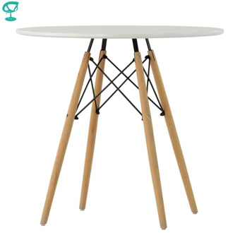 94923 Barneo T-8 MDF Interior Dinner Table Bar Table Kitchen Furniture Dining Table white free shipping in Russia