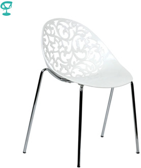 94972 Barneo N-223 Plastic Kitchen Interior Stool Chair for a Street Cafe Chair Kitchen Furniture White free shipping in Russia