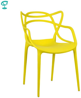 94976 Barneo N-221 Plastic Kitchen Interior Stool Chair for a Street Cafe Chair Kitchen Furniture yellow free shipping in Russia