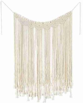 95*180Cm Macrame Tapestry Katoen Geweven Hand Geweven Deur Bohemian Divider Achtergrond Bruiloft Voor Kamer Wandtapijt Gordijnen Win b7D5