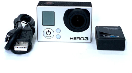 95%New Original For GoPro HERO3 black Edition Adventure Camera+Battery+ charging data cable