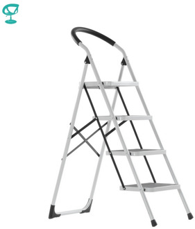95667 Barneo st-34 ladder Steel 4 stage White single side max load 150 kg free shipping to Russia