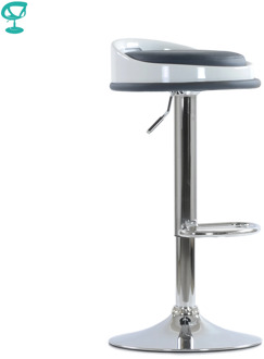 95726 Barneo n-49 gray ekokozha kitchen bar stool high chair with soft seat gas-lift chair for барной rack броу bar