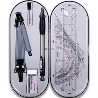 9591 Heerser Tekening Pak 8 stuks Van Kompassen Heerser Set Student Heerser Set Merken Goniometro Math Set school office supply
