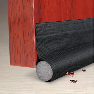 95CM Flexible door bottom seal strip SoundProof adhesive Hook Loop tape door gap Sealer Draught Excluder draft Stopper Protector