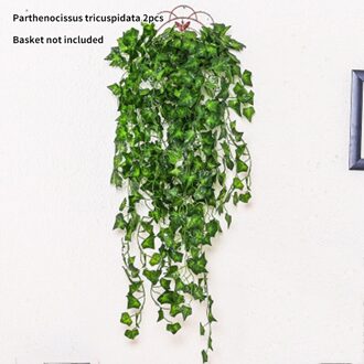 95Cm Groene Kunstmatige Bladeren Plant Vine Wedding Party Familie Tuin Muur Partij Decoratie Wijnstok Muur Klimmer Lvy Krans ivy