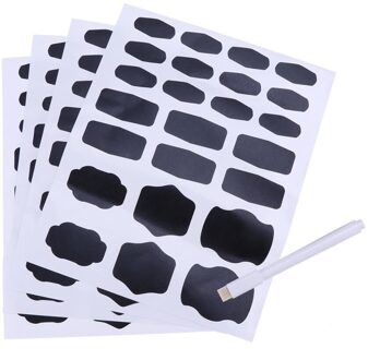 96 Pcs Waterdichte Krijtbord Etiketten Herbruikbare Schoolbord Sticker Milieuvriendelijke Krijtbord Etiketten Stickers Voor Keuken XL