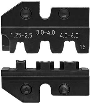 97 49 15 Krimpinzet Vlagstekkers, Ongeïsoleerde open steekverbinders Geschikt voor merk Knipex 97 43 200, 97 43 E, 97 43 E AUS, 97 43 E UK, 97 43 E US