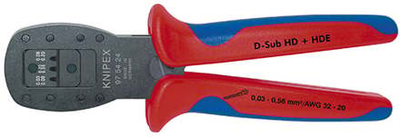 97 54 24 Krimptang D-sub stekkers 0.03 tot 0.56 mm²