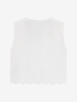 970854 sleeveless shirt Wit - 164